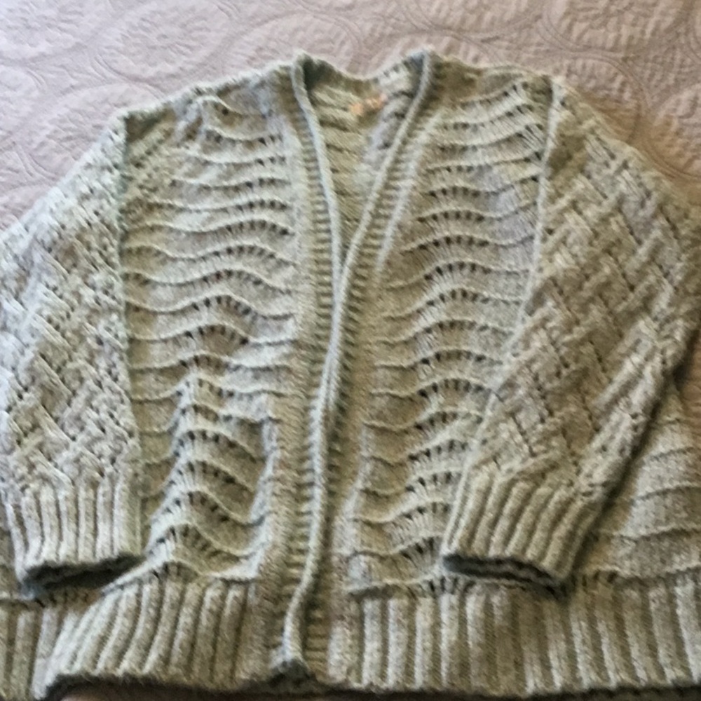Women’s cardigan, light turquoise, xl